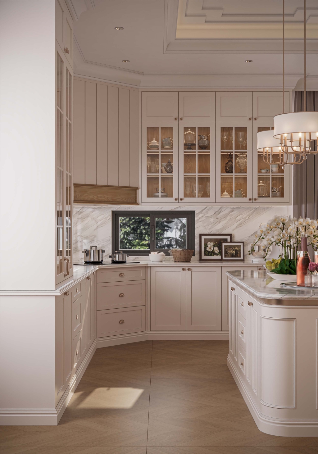 DỰ ÁN THIẾT KẾ PHÒNG BẾP VILLA BÌNH CHÁNH