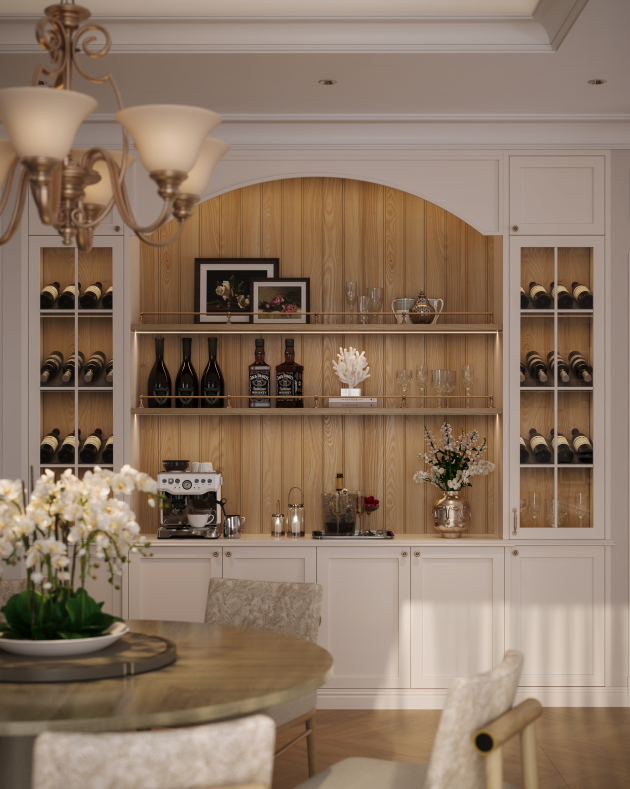 DỰ ÁN THIẾT KẾ PHÒNG BẾP VILLA BÌNH CHÁNH